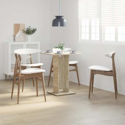 vidaXL Bistrotafel 60x60x75 cm bewerkt hout sonoma eikenkleurig