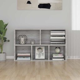 vidaXL Boekenkast/dressoir 50x25x80 cm bewerkt hout sonoma grijs