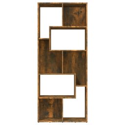 vidaXL Boekenkast 67x24x161 cm bewerkt hout gerookt eikenkleurig