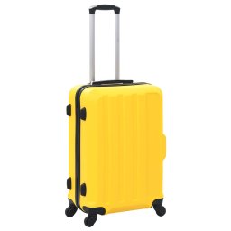 vidaXL 3-delige Harde kofferset ABS geel