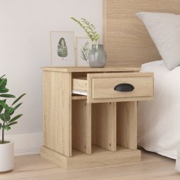 vidaXL Nachtkastjes 2 st 43x36x50 cm sonoma eikenkleurig