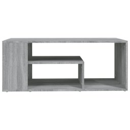 vidaXL Salontafel 100x50x40 cm bewerkt hout grijs sonoma eikenkleurig