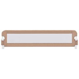 vidaXL Bedhekje peuter 180x42 cm polyester taupe