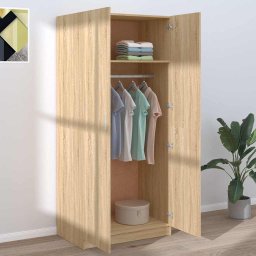 vidaXL Kledingkast 80x52x180 cm bewerkt hout sonoma eikenkleurig