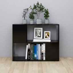 vidaXL Tv-meubel 80x24x63 cm bewerkt hout zwart
