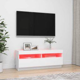 vidaXL Tv-meubel met LED-verlichting 100x35x40 cm wit