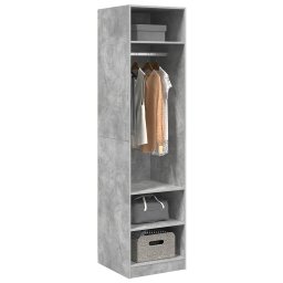 vidaXL Kledingkast 50x50x200 cm bewerkt hout betongrijs
