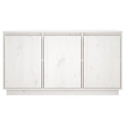vidaXL Dressoir 111x34x60 cm massief grenenhout wit