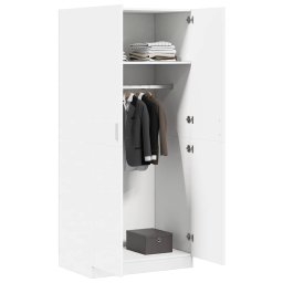 vidaXL Kledingkast 80x52x180 cm bewerkt hout wit