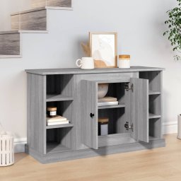 vidaXL Dressoir 100x35,5x60 cm bewerkt hout grijs sonoma eikenkleurig