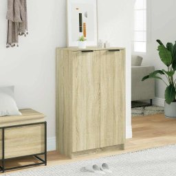 vidaXL Schoenenkast 59x35x100,5 cm bewerkt hout sonoma eikenkleurig