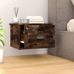 vidaXL Nachtkastjes 2 st wandgemonteerd 41,5x36x28 cm gerookt eiken