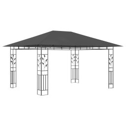 vidaXL Prieel met klamboe 180 g/m² 4x3x2,73 m antraciet