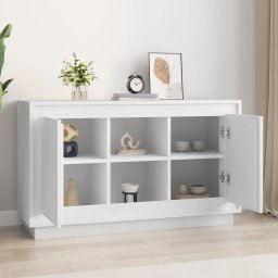 vidaXL Dressoir 102x35x60 cm bewerkt hout wit