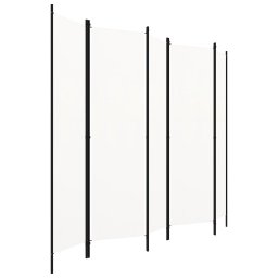 vidaXL Kamerscherm met 5 panelen 250x180 cm wit