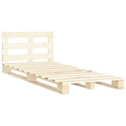 vidaXL Bedframe pallet massief grenenhout 120x200 cm