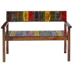 vidaXL Eetkamerstoelen 4 st massief gerecycled hout