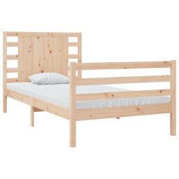 vidaXL Bedframe zonder matras massief grenenhout 90x200 cm