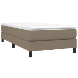 vidaXL Boxspring bed 100x200 cm stof taupe