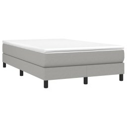 vidaXL Boxspring bed 120x200 cm stof lichtgrijs