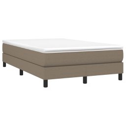 vidaXL Boxspring bed 120x200 cm stof taupe