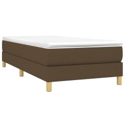 vidaXL Boxspring bed 80x200 cm stof donkerbruin