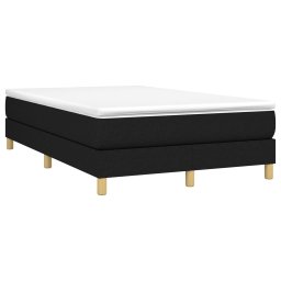 vidaXL Boxspring bed 120x200 cm stof zwart