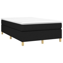 vidaXL Boxspring bed 120x200 cm stof zwart