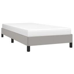 vidaXL Bedframe zonder matras 100x200 cm stof lichtgrijs