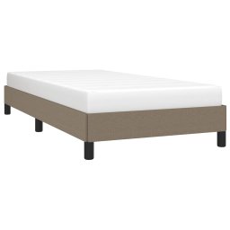 vidaXL Bedframe zonder matras 100x200 cm stof taupe