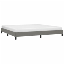vidaXL Bedframe zonder matras stof donkergrijs 200x200 cm