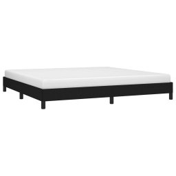 vidaXL Bedframe zonder matras stof zwart 200x200 cm