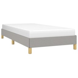 vidaXL Bedframe zonder matras 100x200 cm stof lichtgrijs