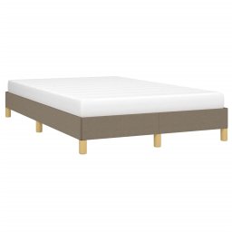 vidaXL Bedframe zonder matras 120x200 cm stof taupe