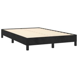 vidaXL Bedframe zonder matras 120x200 cm fluweel zwart