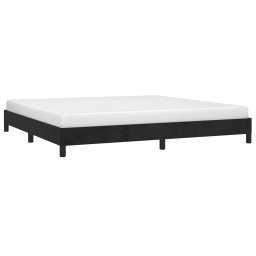 vidaXL Bedframe zonder matras 200x200 cm fluweel zwart