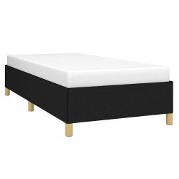 vidaXL Bedframe zonder matras 100x200 cm stof zwart