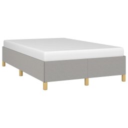vidaXL Bedframe zonder matras 120x200 cm stof lichtgrijs