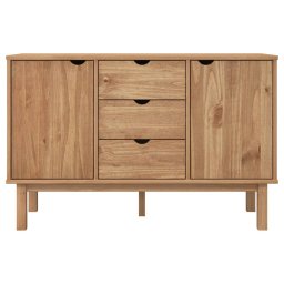 vidaXL Dressoir OTTA 113,5x43x73 cm massief grenenhout