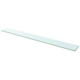 vidaXL Schappen 2 st 110x12 cm glas transparant