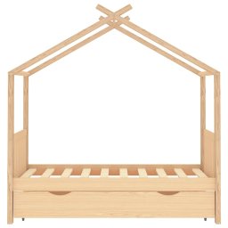 vidaXL Kinderbedframe met lade massief grenenhout 80x160 cm