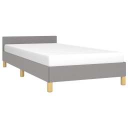 vidaXL Bedframe zonder matras 80x200 cm stof lichtgrijs
