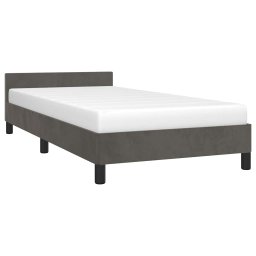 vidaXL Bedframe zonder matras 80x200 cm fluweel donkergrijs