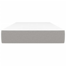 vidaXL Pocketveringmatras medium 90x200x20 cm stof lichtgrijs