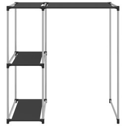 vidaXL Opbergrek voor boven wasmachine 87x55x90,5 cm ijzer zwart