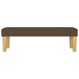 vidaXL Bankje 100x30x30 cm stof donkerbruin