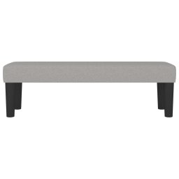 vidaXL Bankje 100x30x30 cm stof lichtgrijs