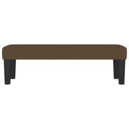 vidaXL Bankje 100x30x30 cm stof donkerbruin