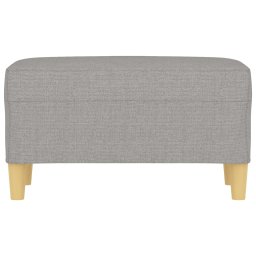 vidaXL Bankje 70x35x41 cm stof lichtgrijs