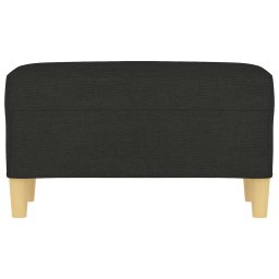 vidaXL Bankje 70x35x41 cm stof zwart